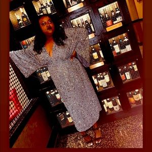 Gorgeous sequin batwing dress